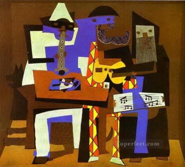 三人の音楽家 2 1921年 パブロ・ピカソ Oil Paintings